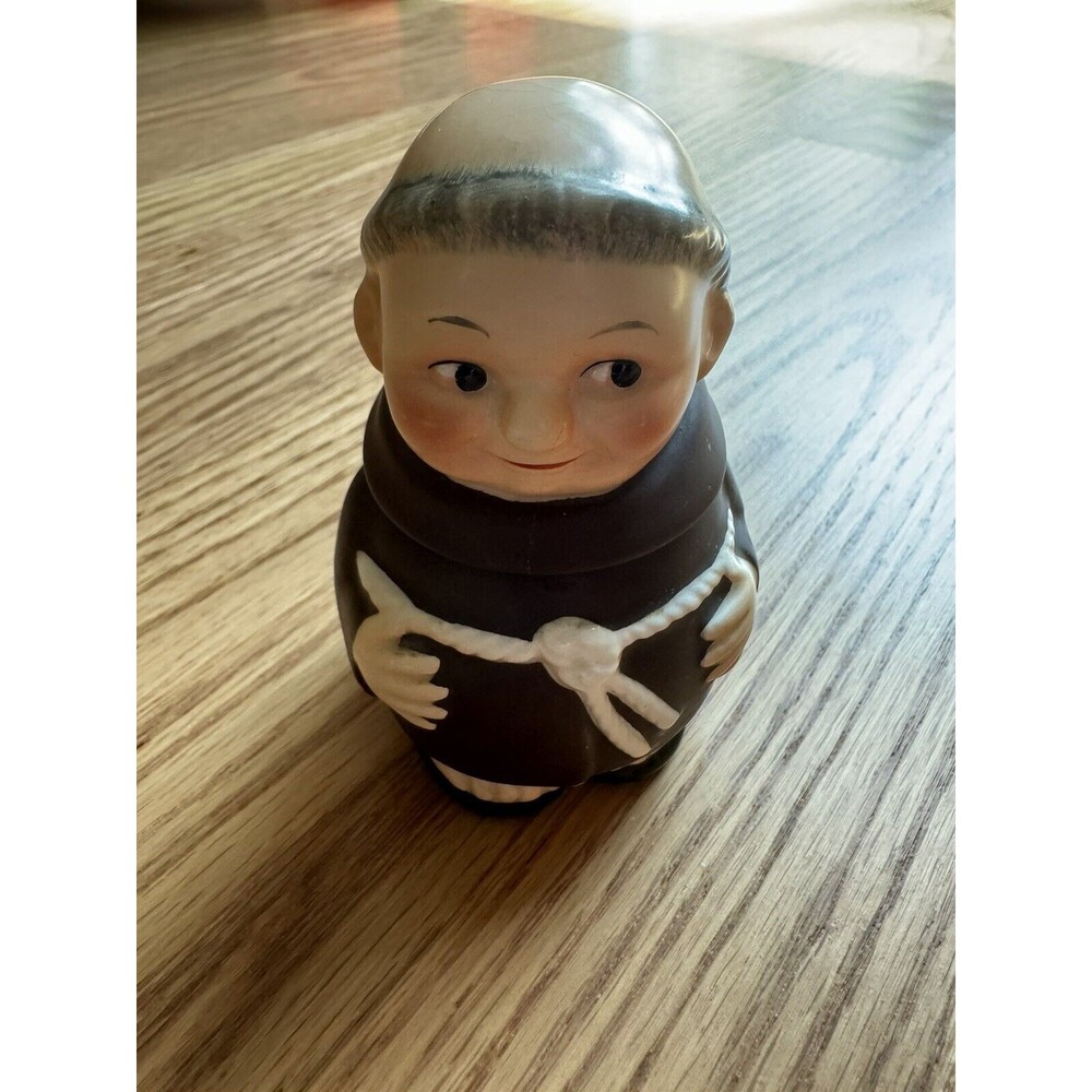 Goebel‎ Friar Tuck Mustard Pot/Condiment holder Figurine & Lid Germany S183 VTG